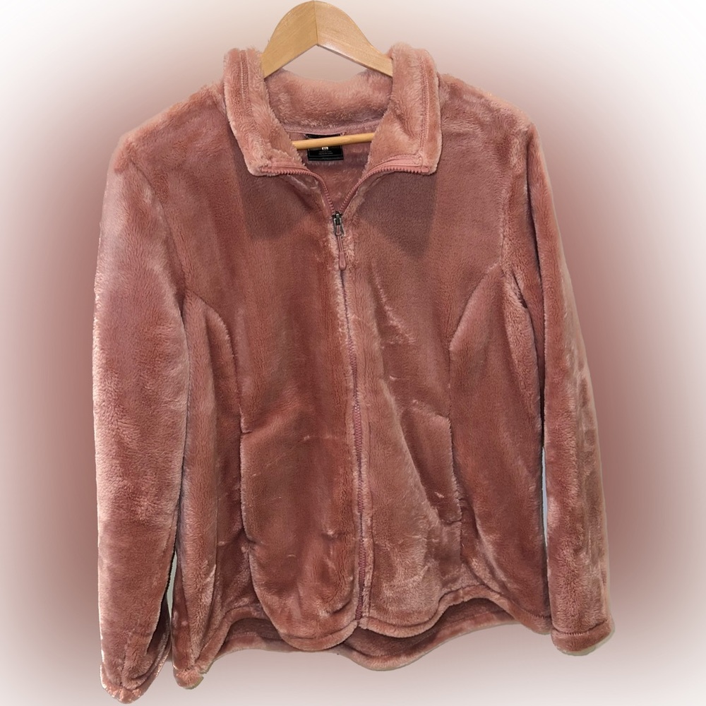 32 DEGREES Heat Women Soft & Cozy Plush Velvet Full Zip Jacket